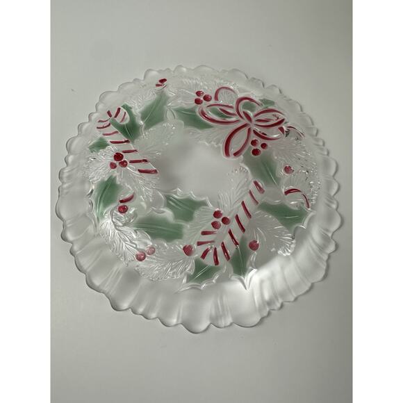 Mikasa Celebrations Festive Candy Wreath Dish 8 1/4 Inches Wide Vintage - Picture 6 of 6